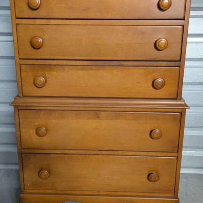 Solid Wood Chest Of Drawers w/ 5 Drawers