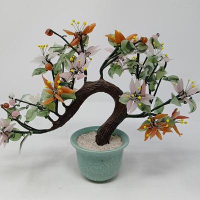 Vintage Glass Bonsai Tree 