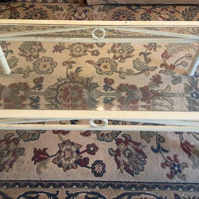 Beige Metal Coffee Table