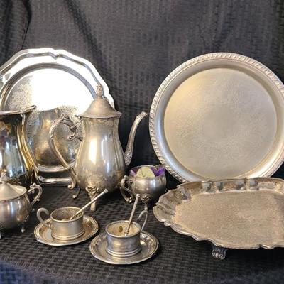 Mismatched Silver-plate Set