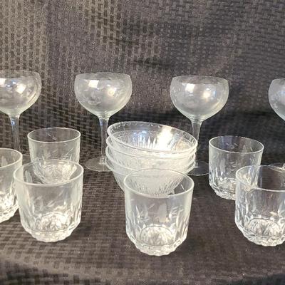 Crystal Wine Glasses, Glasses, and Bowls