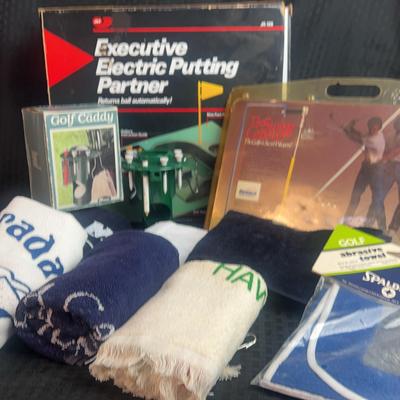 Golf Putting Partner And Towels