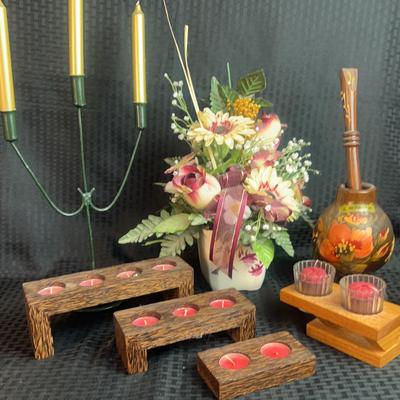 Candles And Flowers