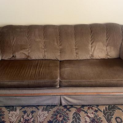 Brown Fabric Sofa Bed
