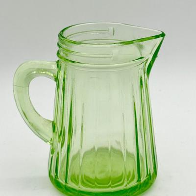 Anchor Hocking Uranium Glass Syrup Pitcher