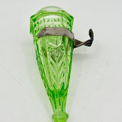 House Car Vase Pressed Glass Bud Vase 