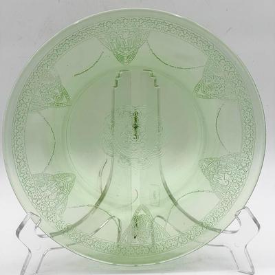 (13) 8” Federal Georgian Plates — Large Set, Glows