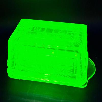 Anchor Hocking Block Optic Butter Dish