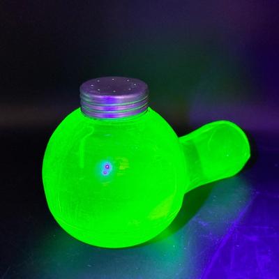 Uranium Glass Ironing Sprinkler Bottle – Metal Perforated Lid