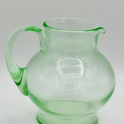 Tiffin Uranium Glass Pitcher