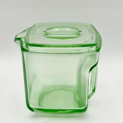 Uranium Glass Refrigerator Dish