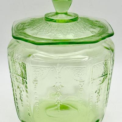 Hocking Princess Pattern Biscuit Jar 1931 to 1934