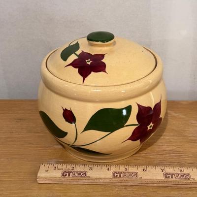 Watt Pottery Starflower Bean Pot/Cookie Jar