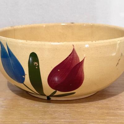 Watt Pottery Tulip Bowl Floral Oven Ware - Numbered 73