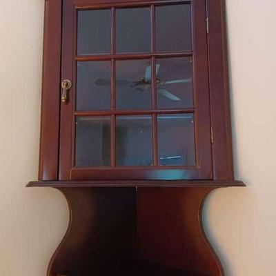 The Bombay Company Corner Wall Cabinet