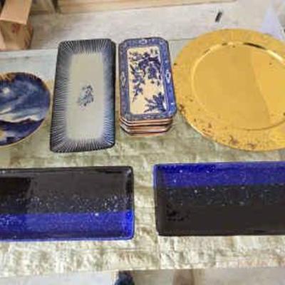AWT344 Assorted Porcelain, Ceramic & Brass Plates
