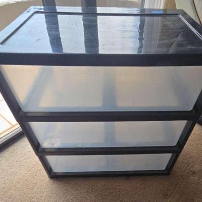 AWT042 Bulk MYSTERY Bathroom Lot Inside 3-Drawer Plastic Storage Cabinet