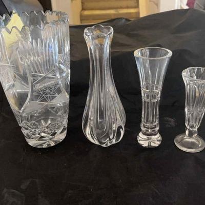 AWT274 Crystal Vases Various Sizes