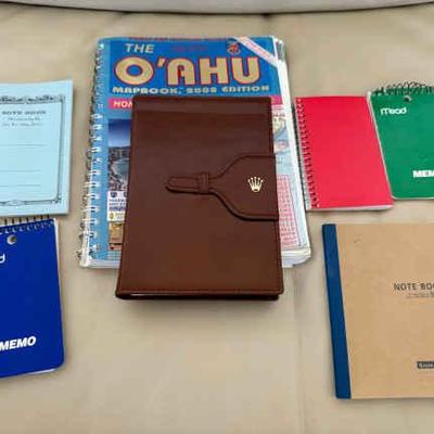 AWT288 Rolex Notebook, Various Notepads, and Mapbook