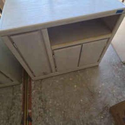 AWT268 Thornwood TV Cart Wood Cabinet 