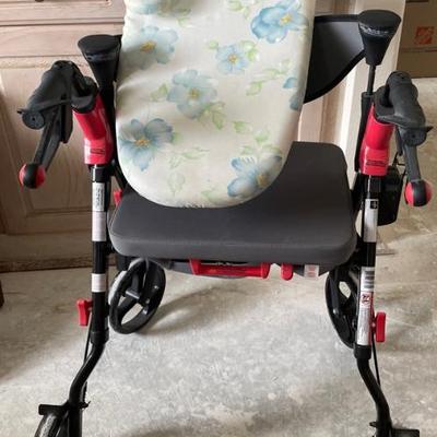 AWT375 - Medline Rollator Walker & Mini Ironing Board 