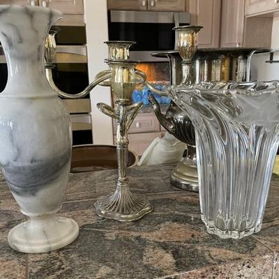 AWT282 - Candelabra, Champagne Bucket, Mikasa, Marble 