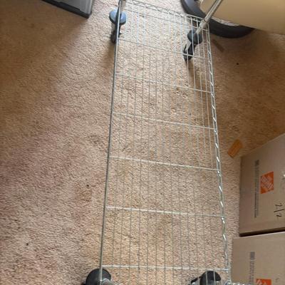 AWT206  6"x4' Rolling Garment Rack
