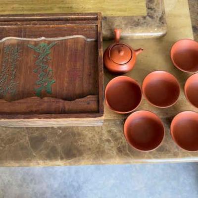AWT337 Japanese Clay Tea Set