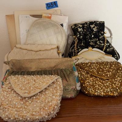 AWT034 Large Collection of Vintage and Contemporary Ladies' Clutches and Hosiery