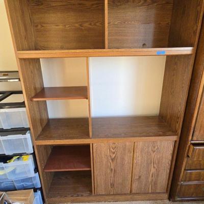 AWT021 Composition Wood Entertainment Center 