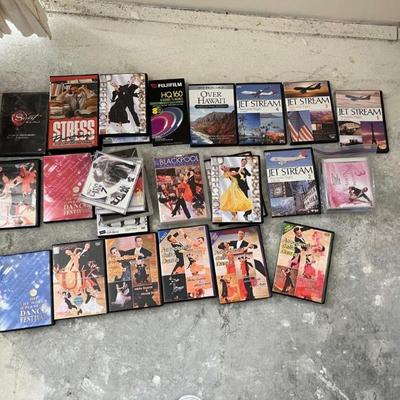 AWT367 Assorted Ballroom Dancing Videos And Other DVDs 