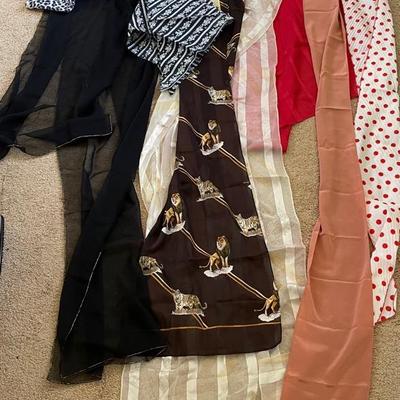 AWT161 - Lotsa Scarves Featuring A Cute Poncho Scarf