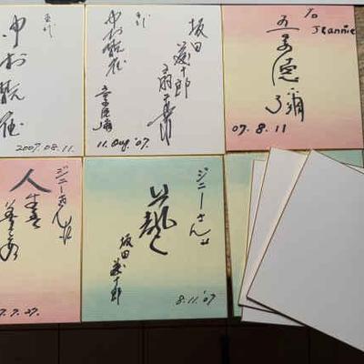 AWT382 Various Calligraphy Pieces with 4 Blank Slates