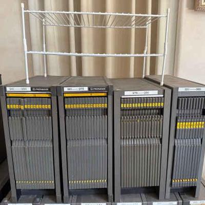 AWT260 Pioneer Laser Disk Shelving with Disks