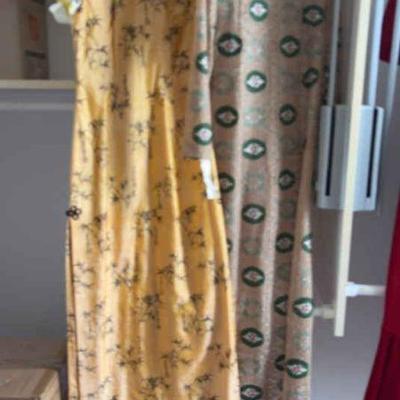 AWT211 Vintage Asian-Inspired Dress Duo