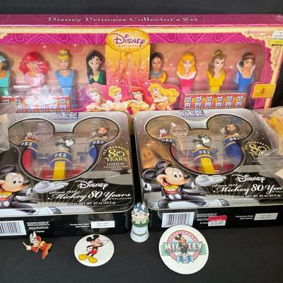 Disney PEZ Princess And Mickey Mouse Collectible Set with Figurines 