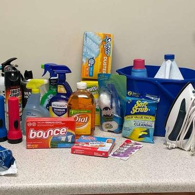 Cleaning Supplies, Vacuum, and Ironing Board