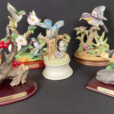 Bluebird Music Box with Functional Mechanism