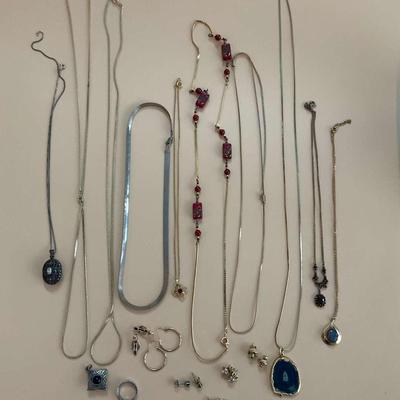 Assorted Jewelry Collection – Necklaces, Earrings, and Rings