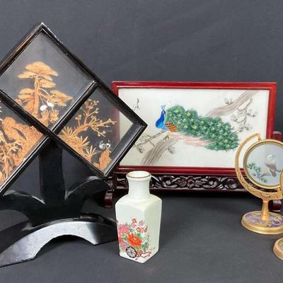 Vintage Decorative Screens, Miniatures, and Framed Art