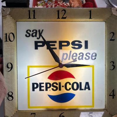 Pepsi-Cola Clock 