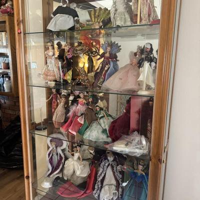Barbie’s.
Oak cabinet