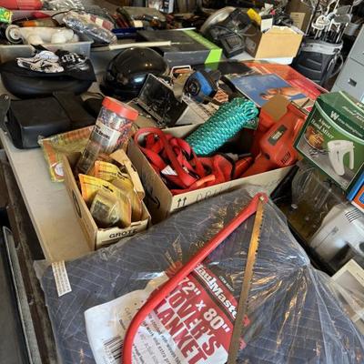 Sale Photo Thumbnail #21: Rope, drill, hand saw, Harley items