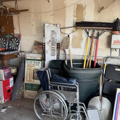 Yard tools, wheelchair, 