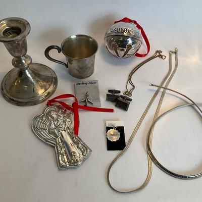 Sterling & Silver-Tone Decorative and Jewelry Lot