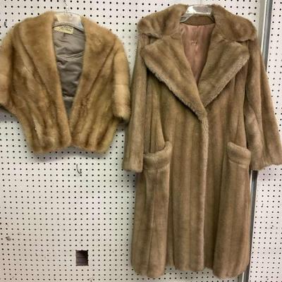 Vintage Fur Coat and Stole