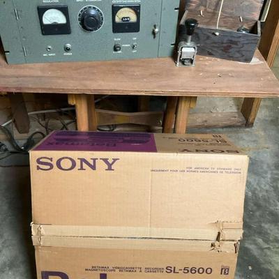 Vintage Electronics Lot with Sony Betamax 