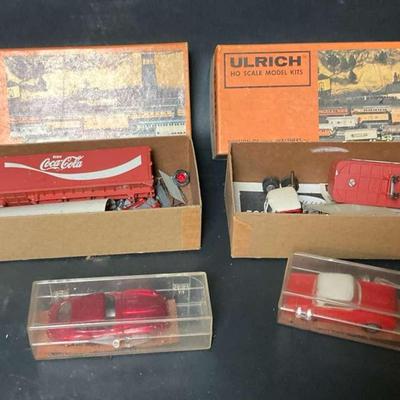 HO Ulrich Model Kits & Die-Cast Car Lot 