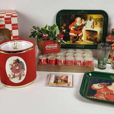 Coca-Cola Holiday Collectibles Lot – Glassware, Decor & More