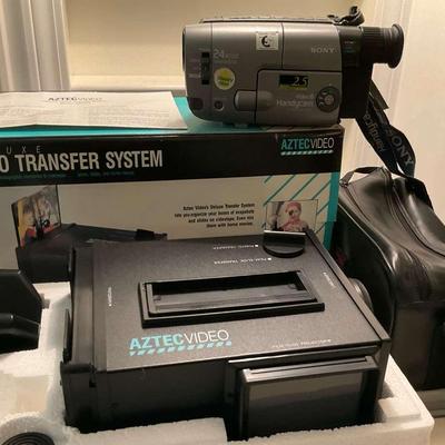 Vintage Sony Camcorder & Aztec Video Transfer System Bundle